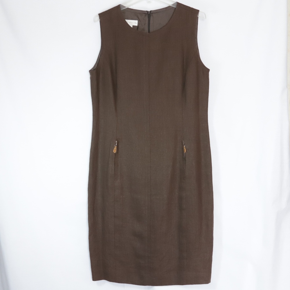 Doncaster Sleeveless Linen Sheath Dress